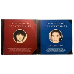 Linda Ronstadt Greatest Hits Volume 1 & 2 Vinyl LP Record Lot Asylum Cleaned